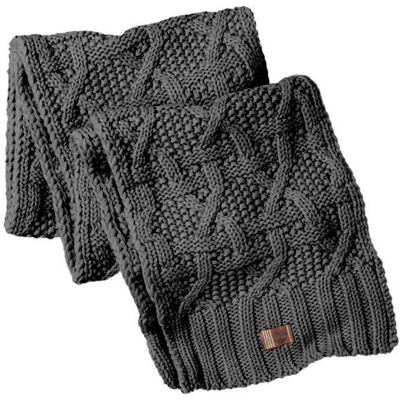 Timberland - Mens Chunky Cable Scarf Charcoal