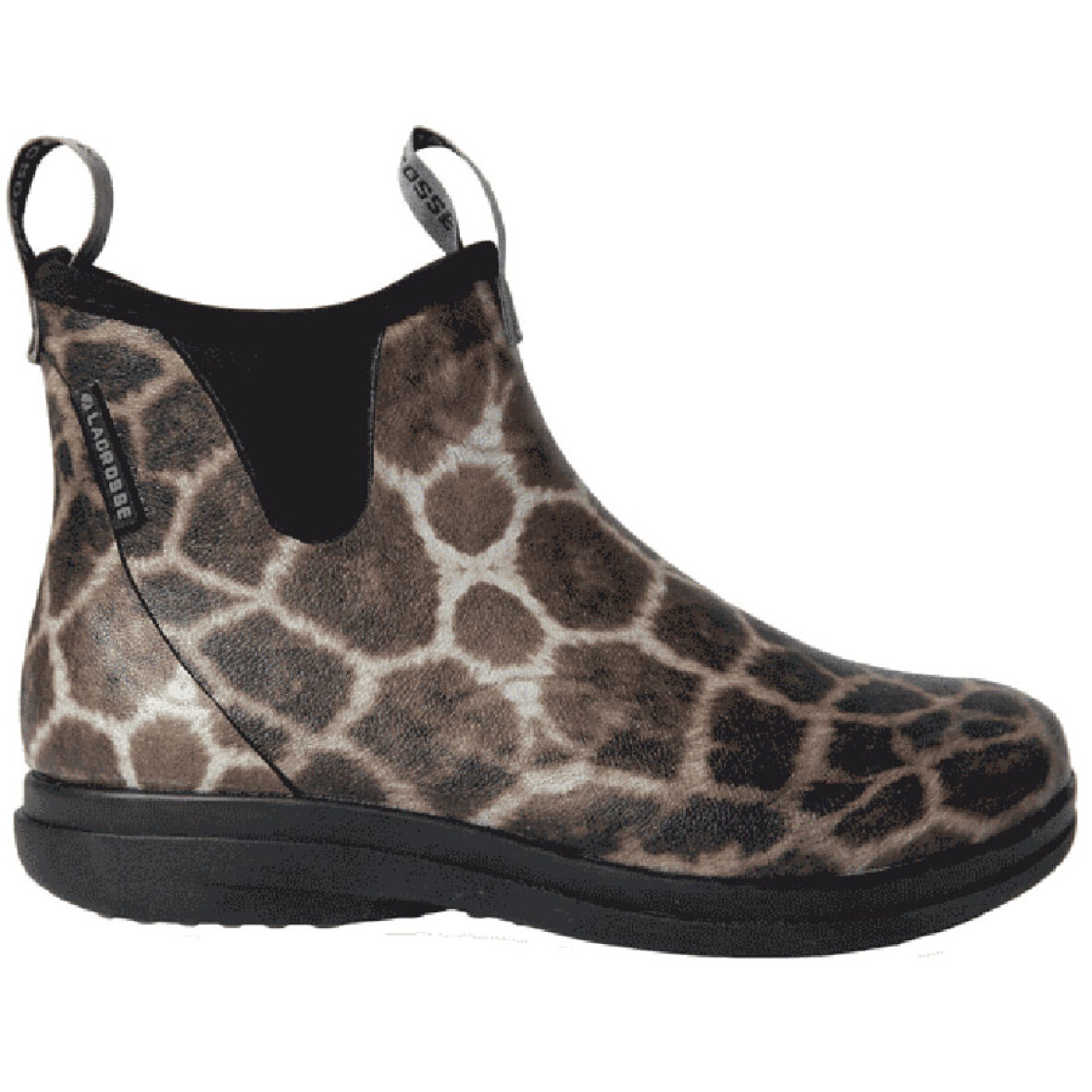 Vær stille via Fordampe Hampton gummistøvler med girafprint fra Lacrosse
