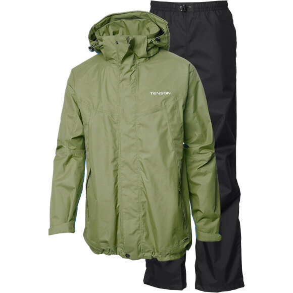Tenson - Svensk outdoorbrand - outdoortøj - Hurricane Regnsæt Green