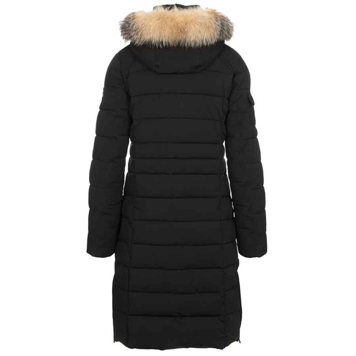 Lang vinterfrakke pels på En varm frakke
