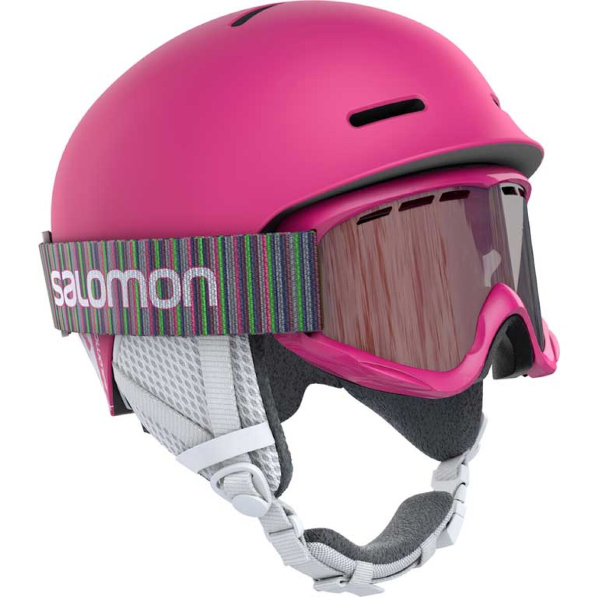 Player Combo Hjelm + Goggles Pink | 100% UV beskyttelse | Køb nu