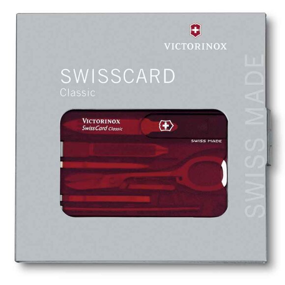 Victorinox - SwissCard Classic Red Transparent