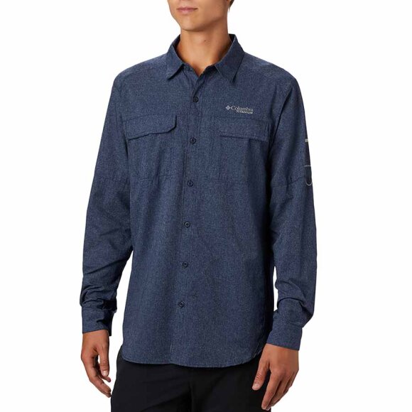 Columbia - Irico Mens Long Sleeve Shirt Blåmeleret