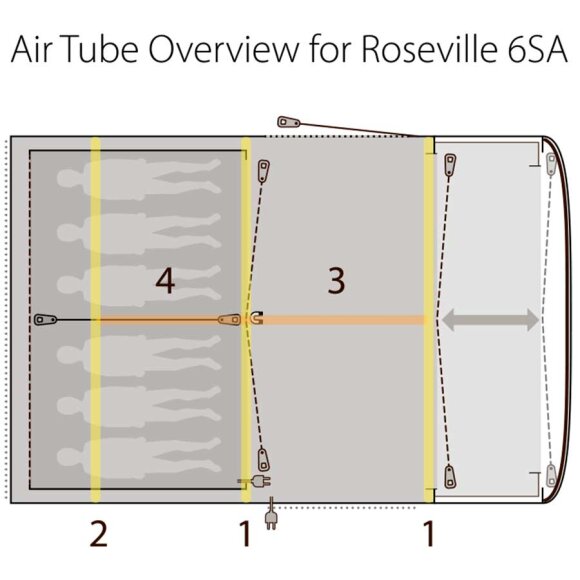 Outwell - Roseville 6SA Outwell Telt Model 2020