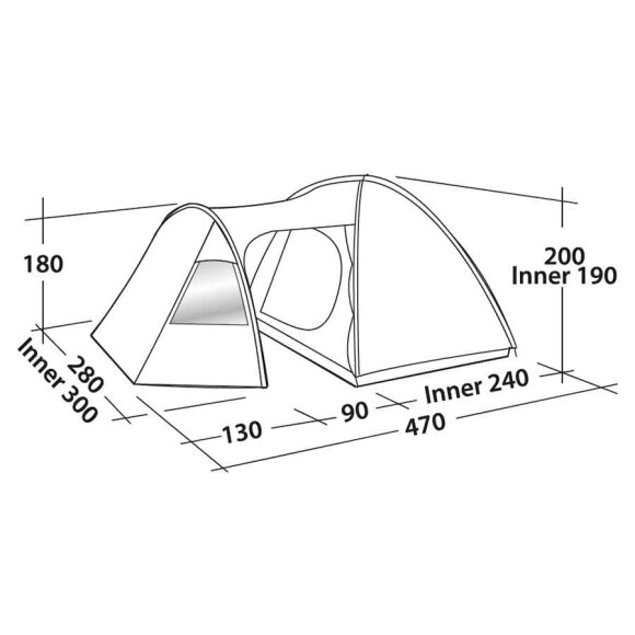 Easy Camp - Telt Eclipse 500 Teal Green