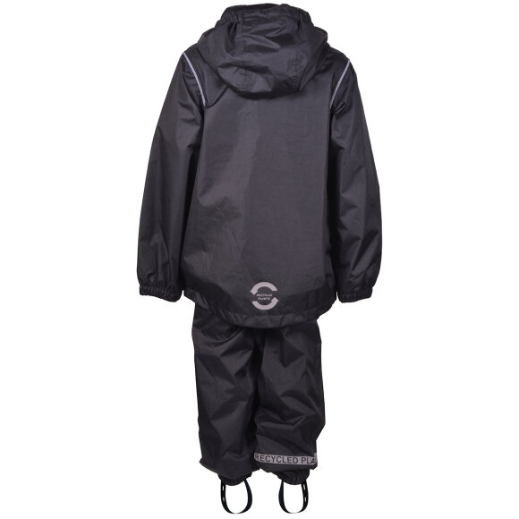 Mikk-Line - Rain Set Black med pose i lommen