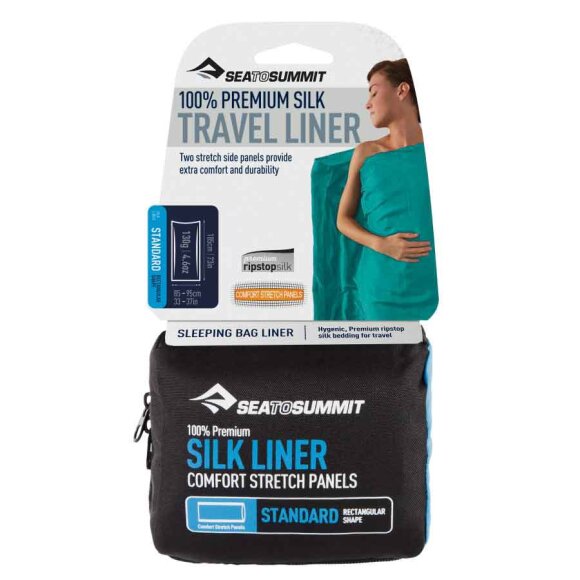 Sea To Summit - Silk Stretch Liner Navy Blue Lagenpose