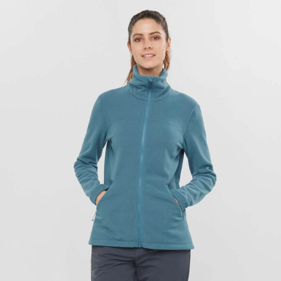 Salomon - Essential Cozy Fleece FZ W Blue