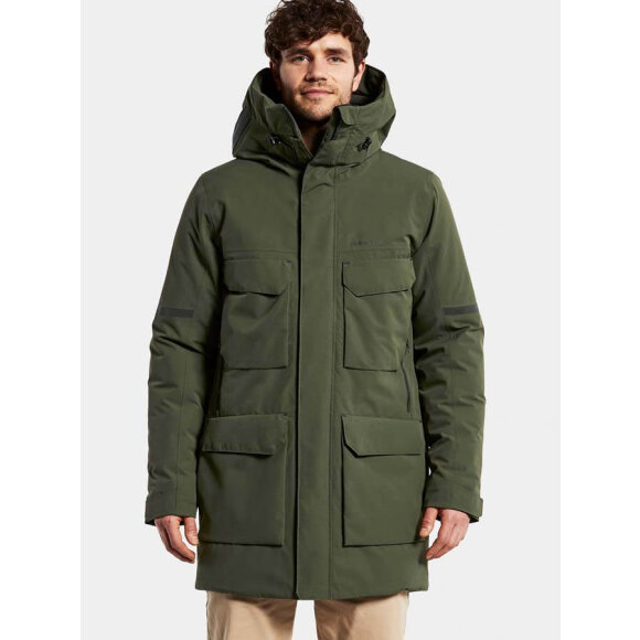 Didriksons - Drew Mens Parka Deep Green