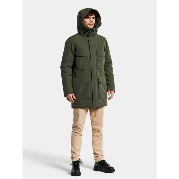 Didriksons - Drew Mens Parka Deep Green