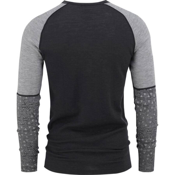 Bula - Geo Merino Wool Sleeve Crew i uld