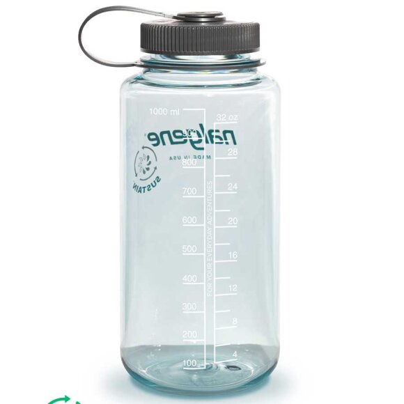 Nalgene - Wide Mouth Sustain 1000 ml Flaske Seafoam