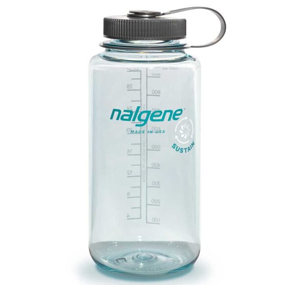 Nalgene - Wide Mouth Sustain 1000 ml Flaske Seafoam