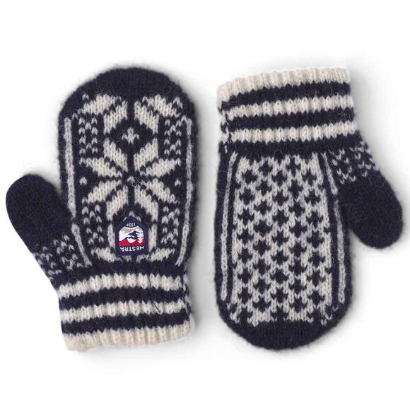 Hestra - Kids Nordic Mitten Navy/white