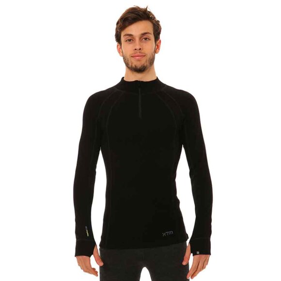 XTM - Mens Zip Neck Black