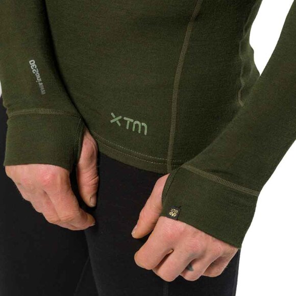 XTM - Mens Zip Neck Forest