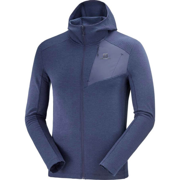 Salomon - Outline FZ Hoodie M Mellemlag