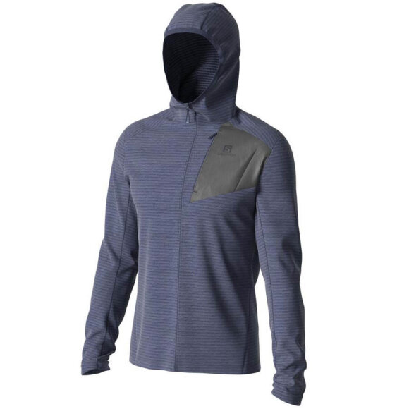 Salomon - Outline FZ Hoodie M Mellemlag