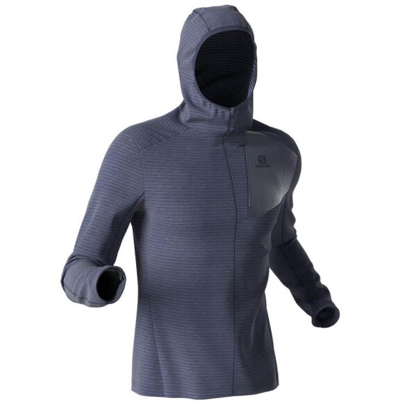 Salomon - Outline FZ Hoodie M Mellemlag