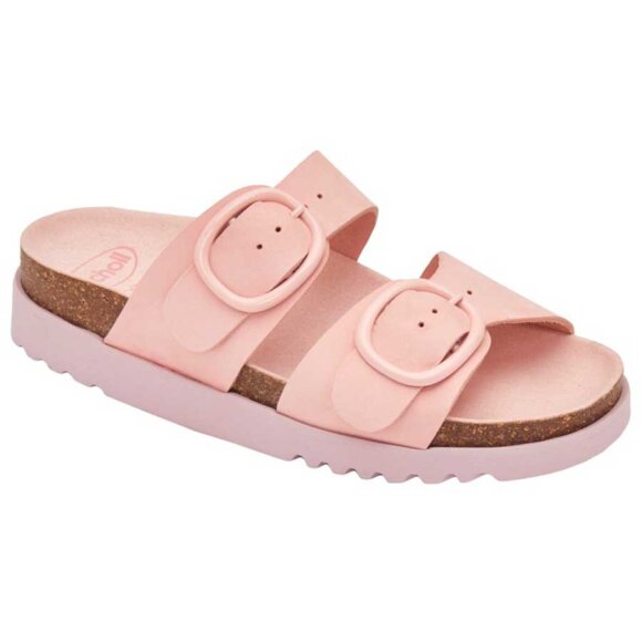 Scholl - Ambre Nubuck Pink Mules