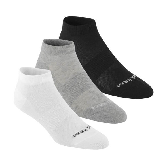 Kari Traa - Tåfis Sock 3-pack - sort, grå, hvid