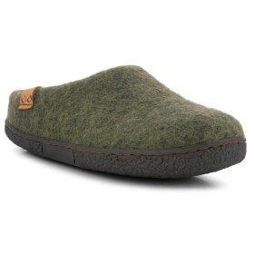 Green Comfort - Tibet Wool Slippers m gummisål