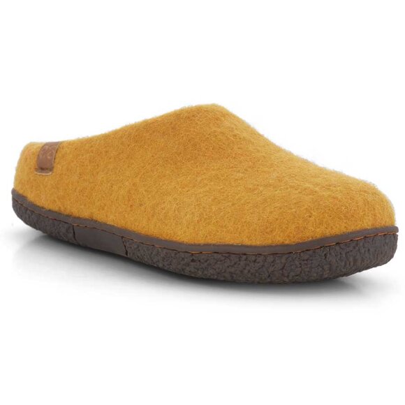 Green Comfort - Tibet Wool Slippers m gummisål