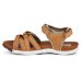 Green Comfort - Corsica w. slim straps Cognac