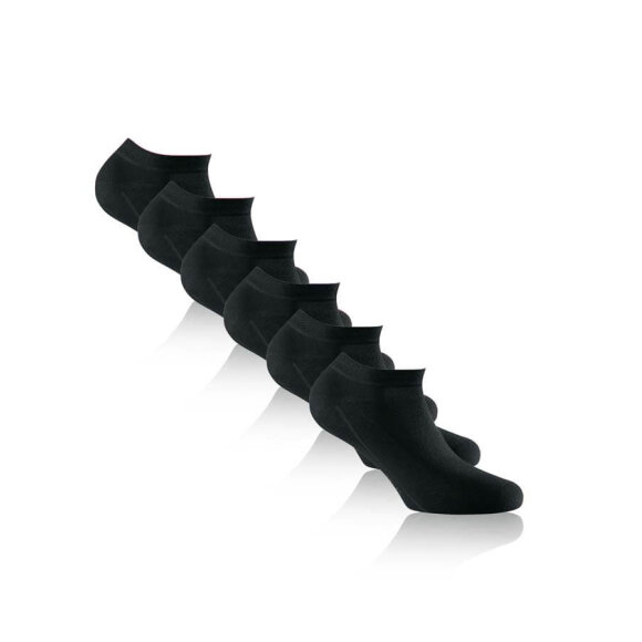Rohner Basic 3-pack Sneaker Sokker Sorte