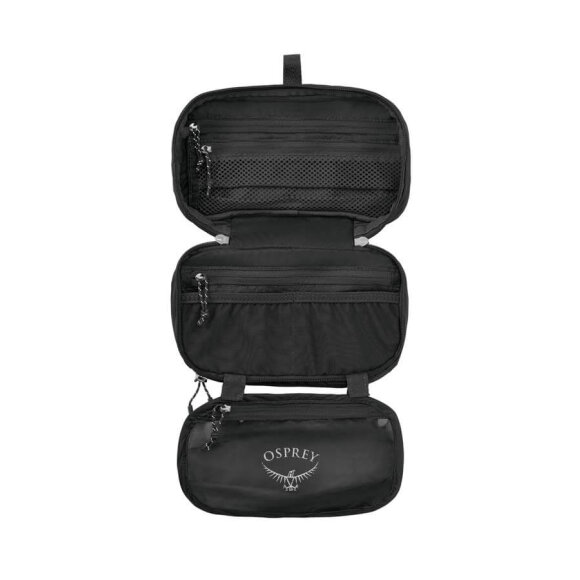 Osprey Ultralight Zip Organizer Black - Smart og let rejse-toilettaske
