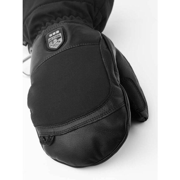 Hestra luffer med varme Heater Gauntlet mitten Black
