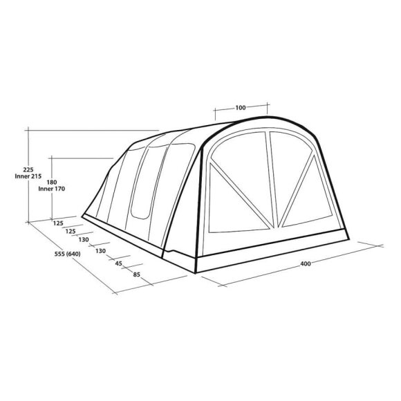 Outwell Alabama 6 Air TC Lufttelt