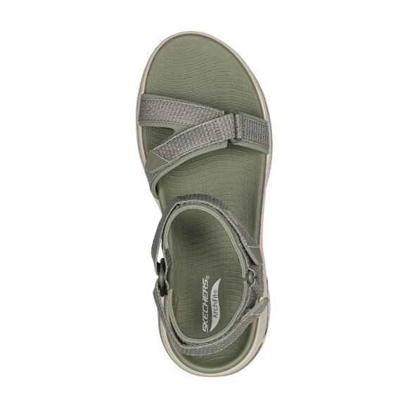 Skechers Go Walk Arch Fit Cruise Olive Sandal
