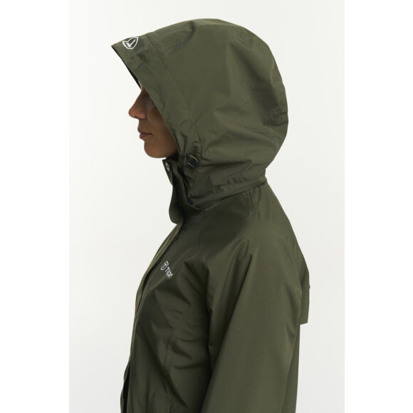 Tenson regnjakke W Biscaya Storm Jacket Olive
