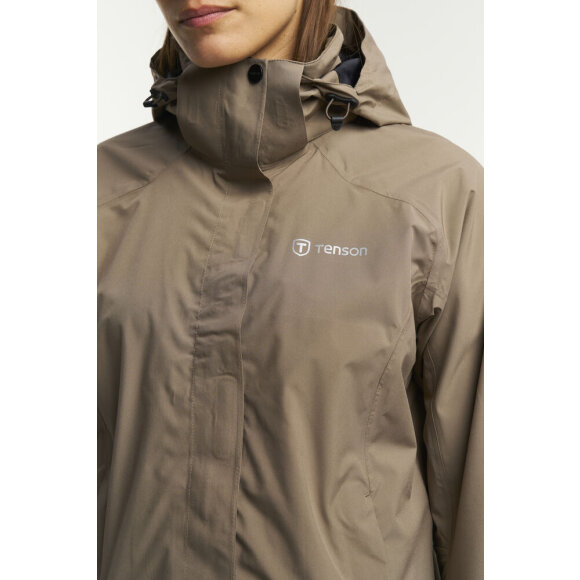 Tenson W Biscaya Storm Jacket Brown Regnjakke