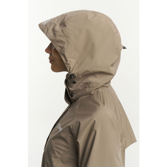 Tenson W Biscaya Storm Jacket Brown Regnjakke
