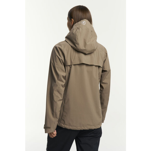 Tenson W Biscaya Storm Jacket Brown Regnjakke