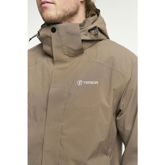 Tenson M Biscaya Storm Jacket Brown Regnjakke