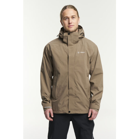 Tenson M Biscaya Storm Jacket Brown Regnjakke