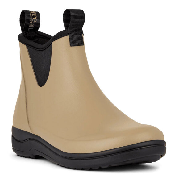Rain Rubberboot Plain Taupe Kort gummistøvle