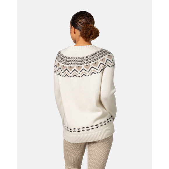 Kari Traa Sundve Knit Beige White Sweater