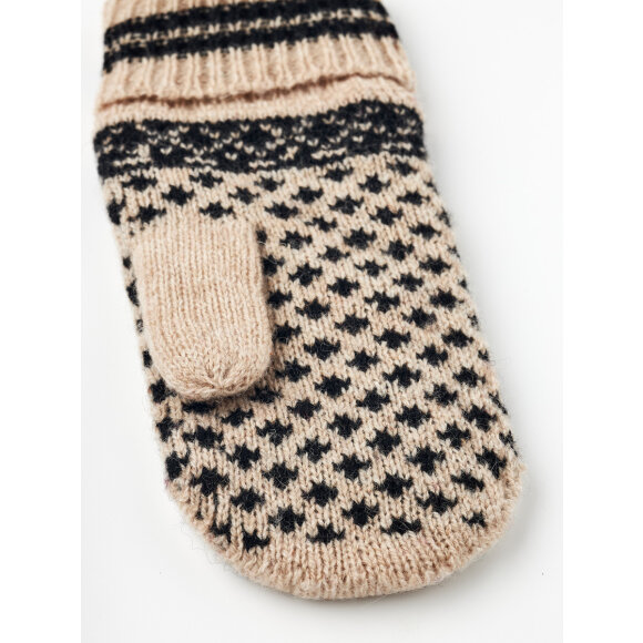 Hestra Nordic Junior Mitten Beige/Black Luffe