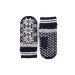Isvik Mitten Navy/Offwhite Strikluffe