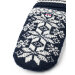 Isvik Mitten Navy/Offwhite Strikluffe