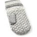 Hestra Isvik Mitten Grey/Offwhite Luffe i strik