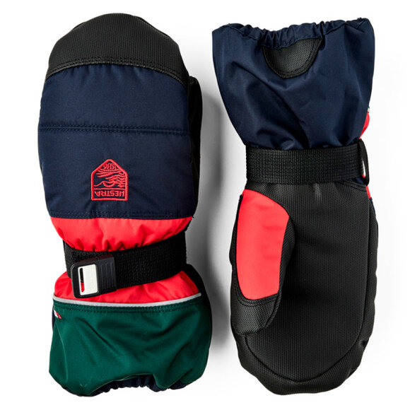 Hestra Kids CZone Mitten Dark Navy/Red Børneluffer