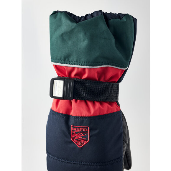 Hestra Kids CZone Mitten Dark Navy/Red Børneluffer