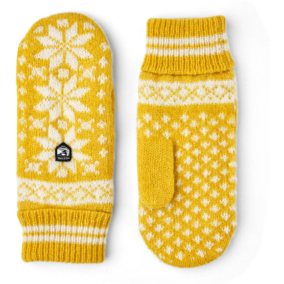 Hestra Isvik Mitten Mustard/Offwhite Luffer