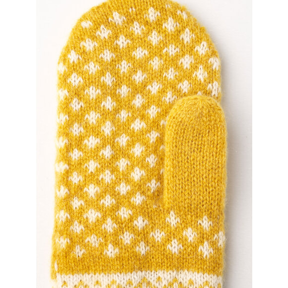 Hestra Isvik Mitten Mustard/Offwhite Luffer