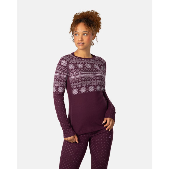 Kari Traa Vilma LS Wine Undertrøje